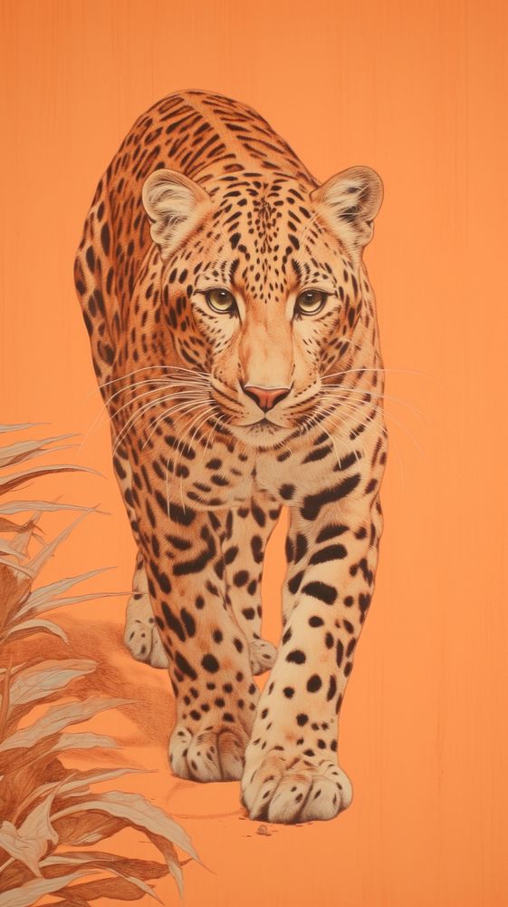 Wallpaper running leopard wildlife cheetah animal.