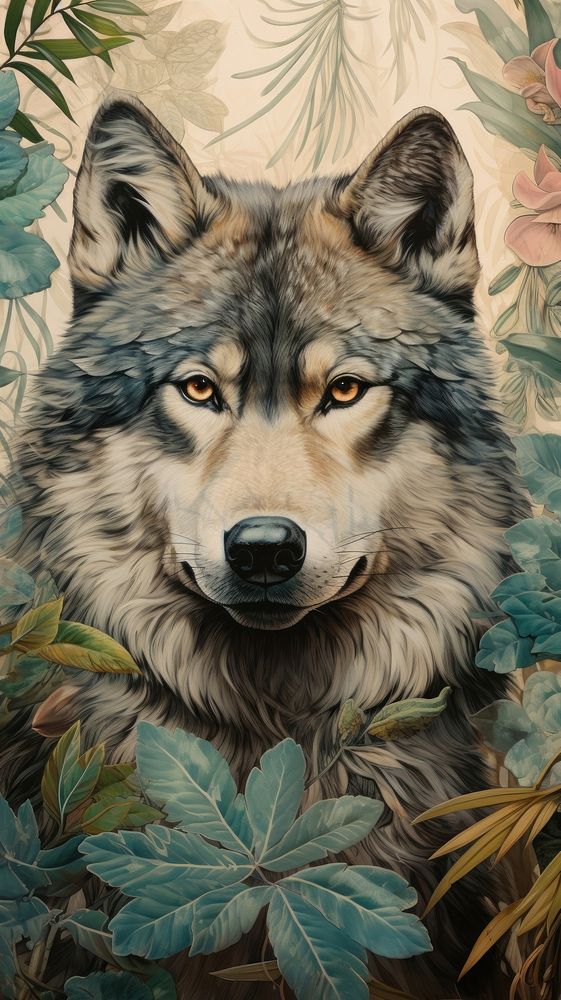 Wallpaper wolf animal mammal dog.