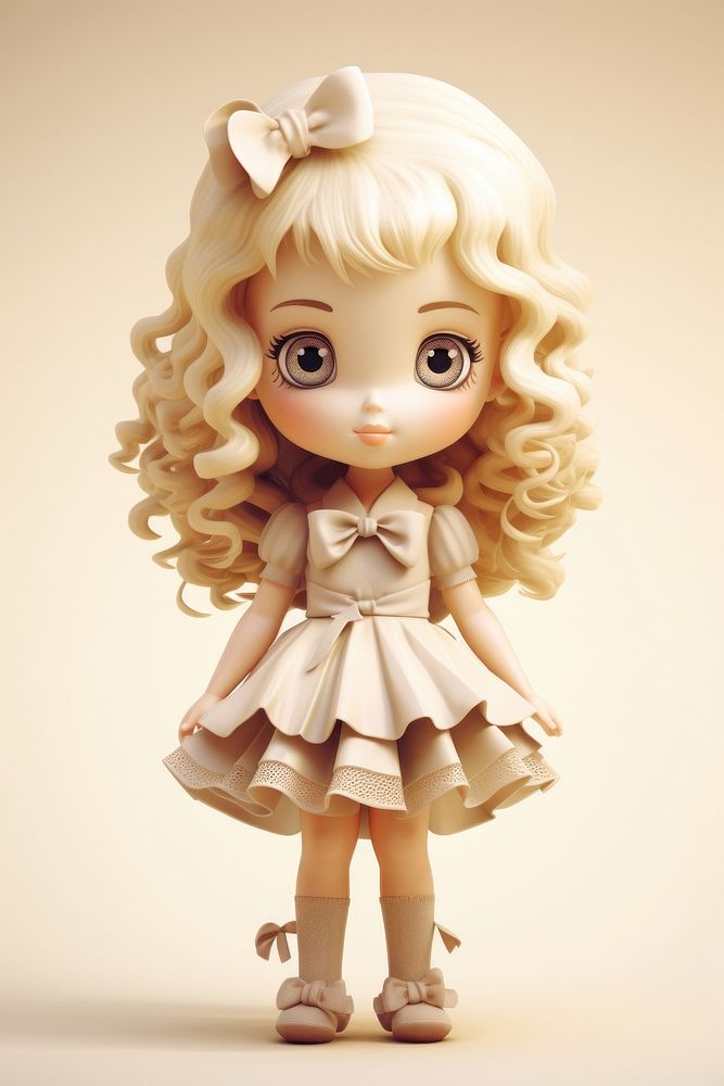 Toy girl doll white representation celebration.