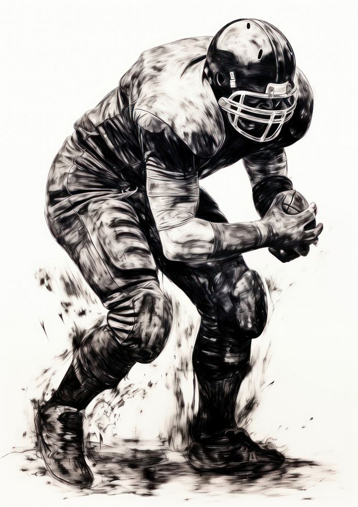 American football man art american football.