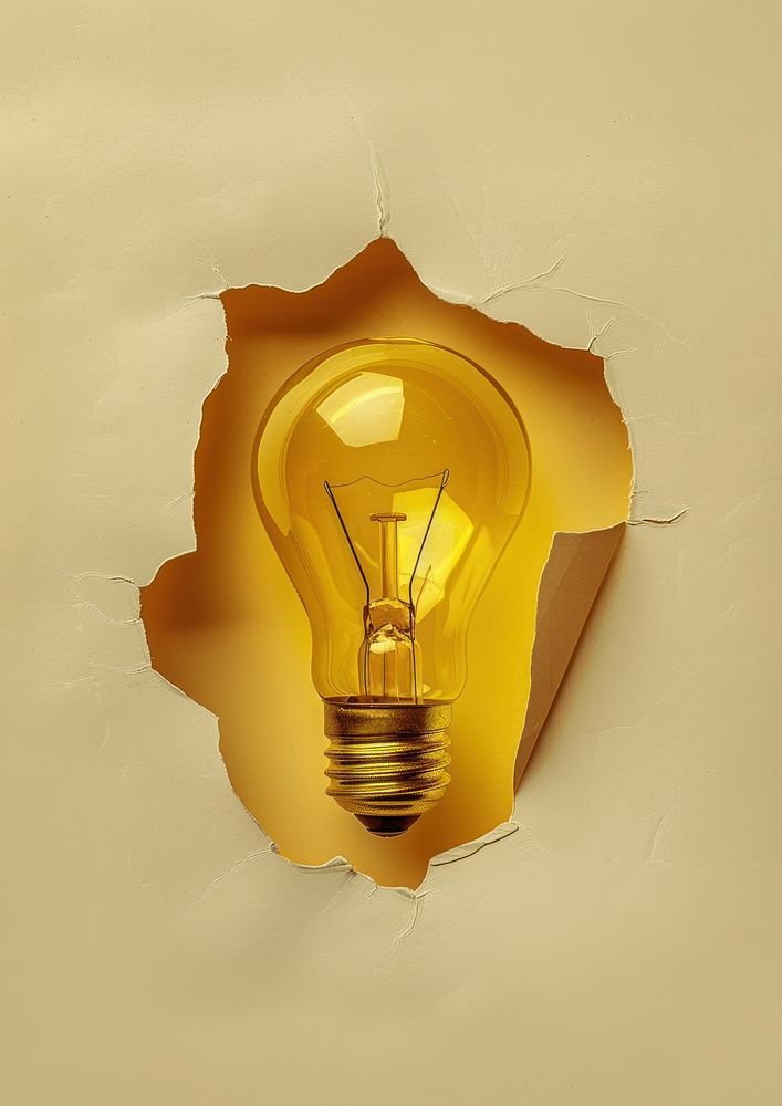 Light bulb lightbulb yellow electricity.