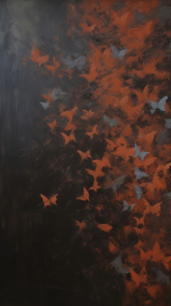 Butterflies painting texture art.
