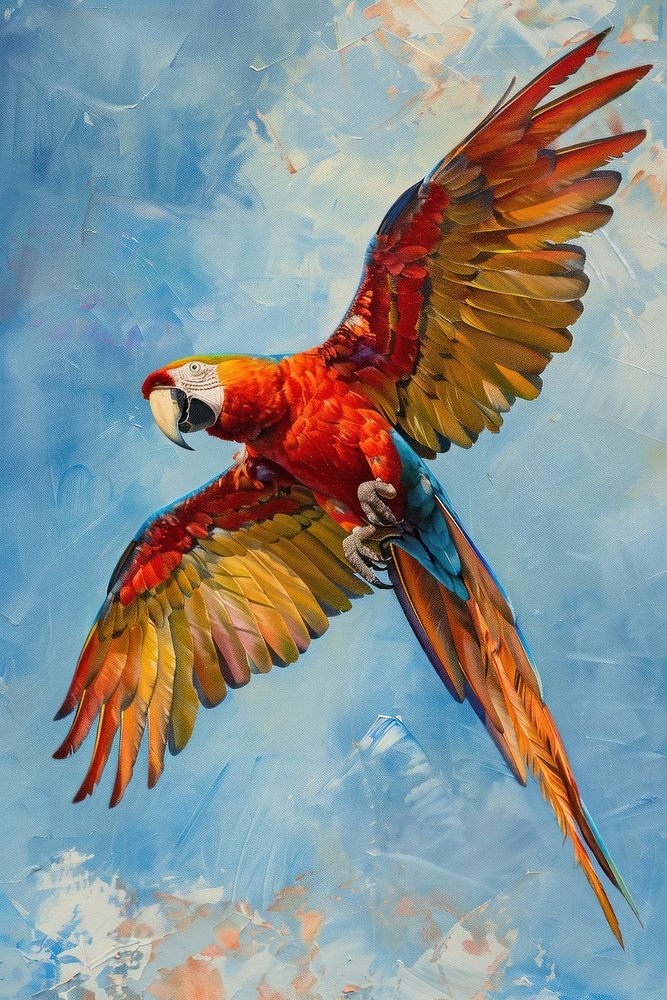 A majestic macaw animal parrot bird.