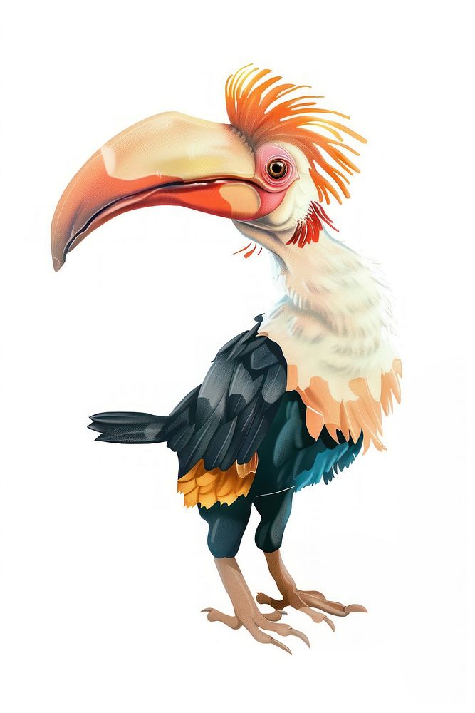 Hornbill vulture animal beak.