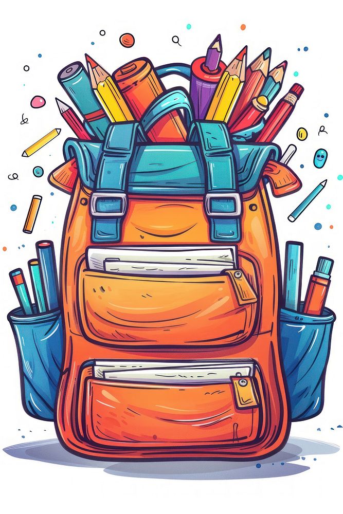 Kids school backpack drawing bag intelligence.