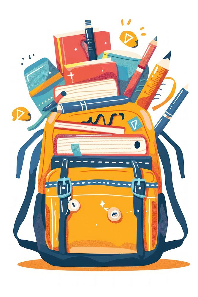 Kids school backpack bag creativity suitcase.