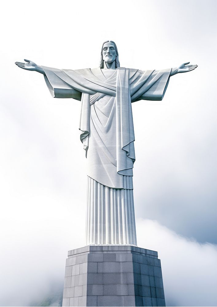 Christ the Redeemer statue of Jesus Christ in Rio de Janeiro sculpture landmark symbol.