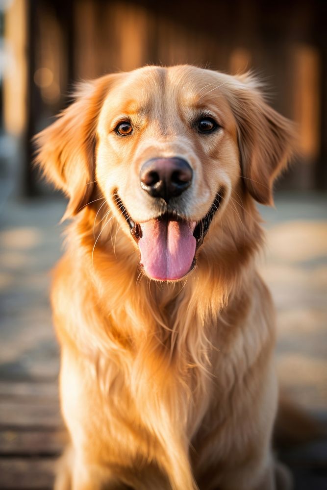 Golden retriever mammal animal dog.