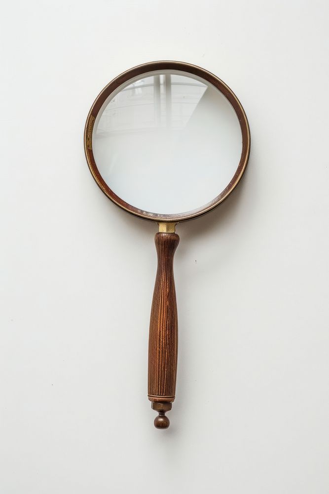 Magnifying glass mirror simplicity reflection.