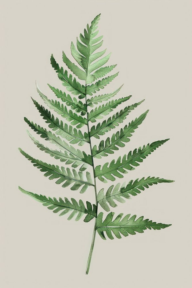 Fern plant leaf pattern.