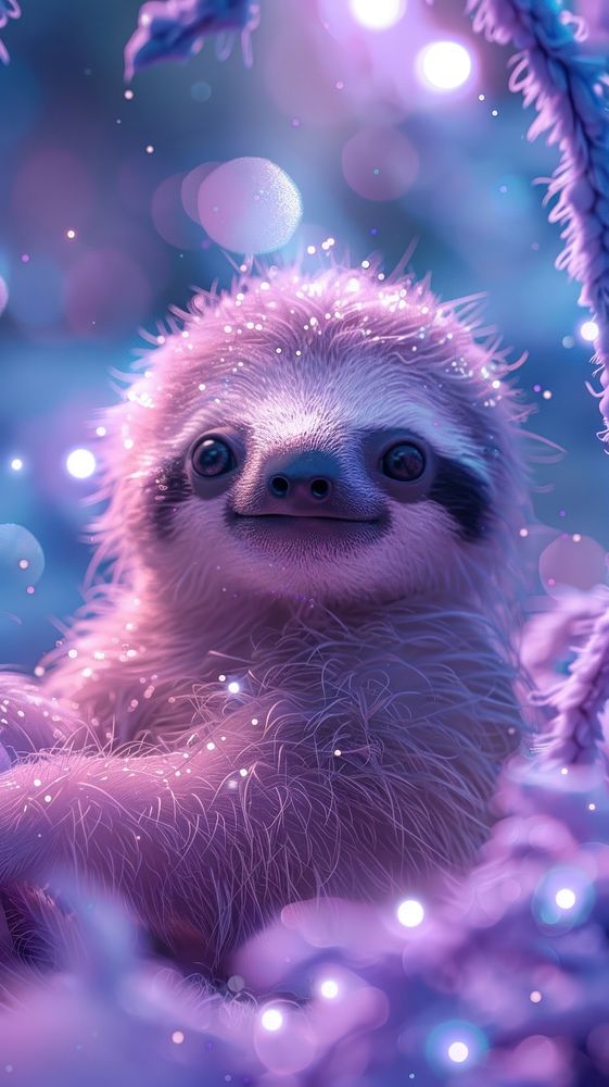 Baby sloth animal wildlife balloon.