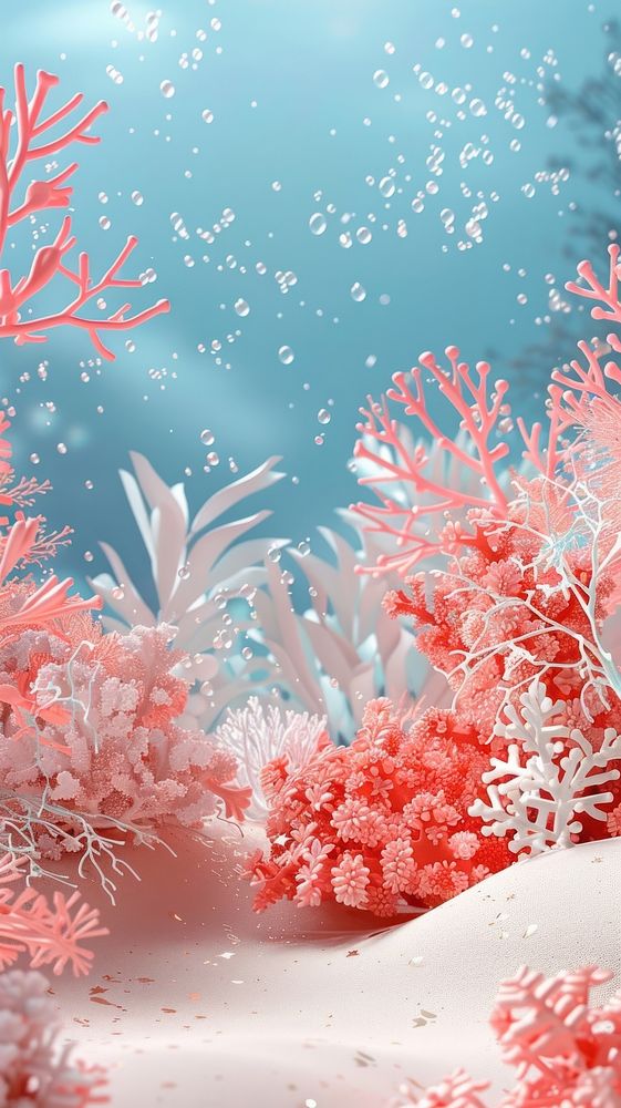 Coral animal art outdoors.