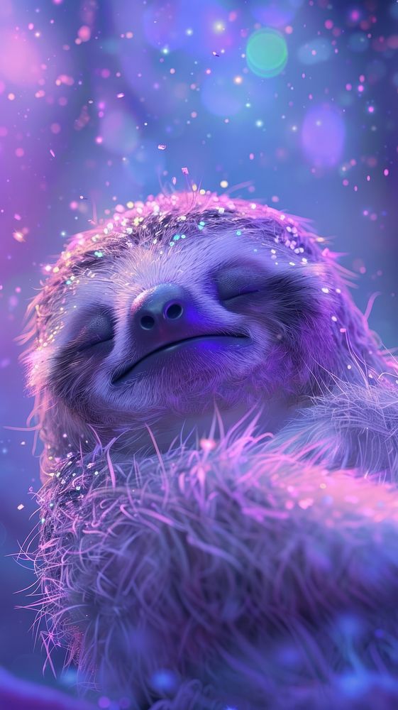 Sloth cartoon animal wildlife.
