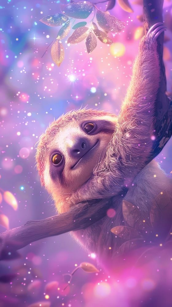 Sloth animal wildlife person.