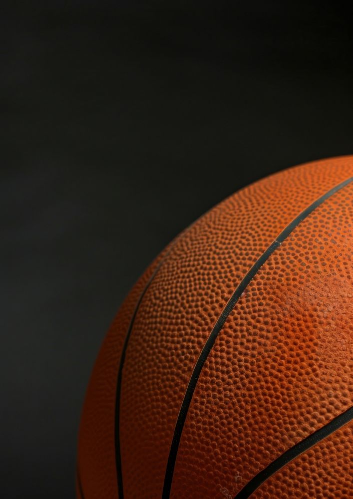 Basketball on bottom border sports basketball (ball).
