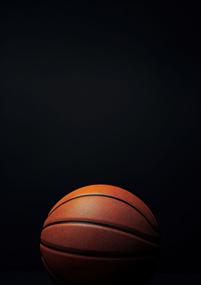 Basketball on dark background sports basketball (ball).