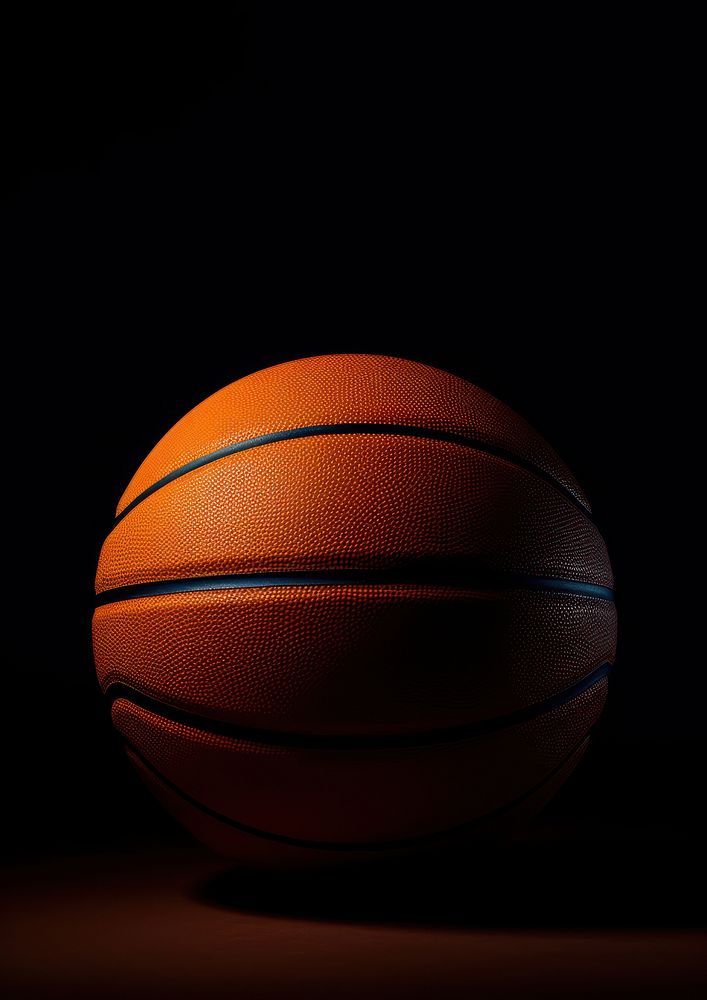 Basketball on dark background sports sphere basketball (ball).