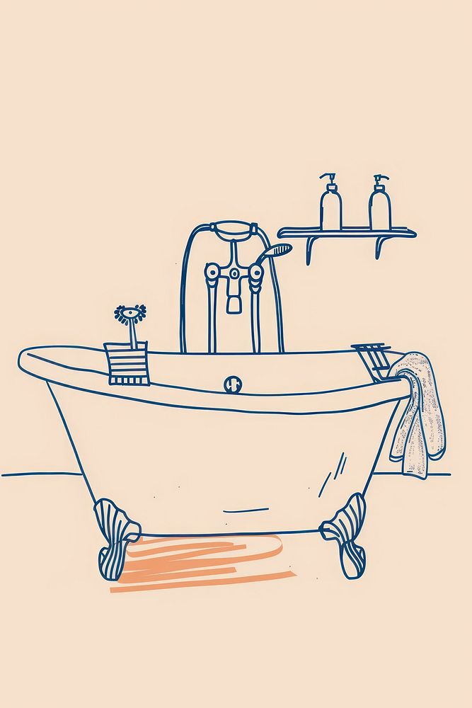 Poster for bathroom bathing bathtub jacuzzi.