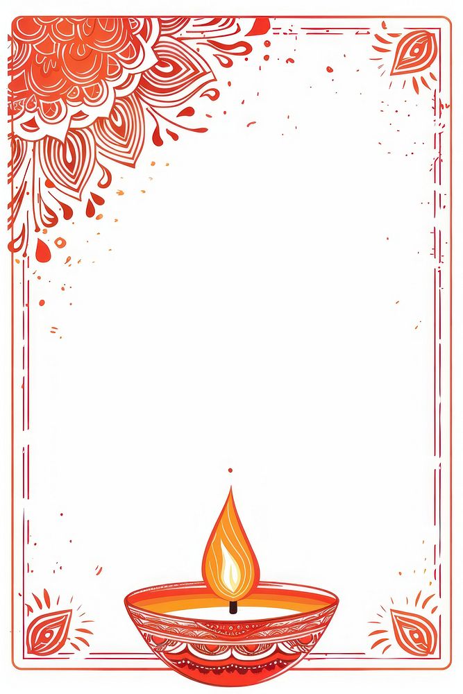 Diwali festival flame fire.