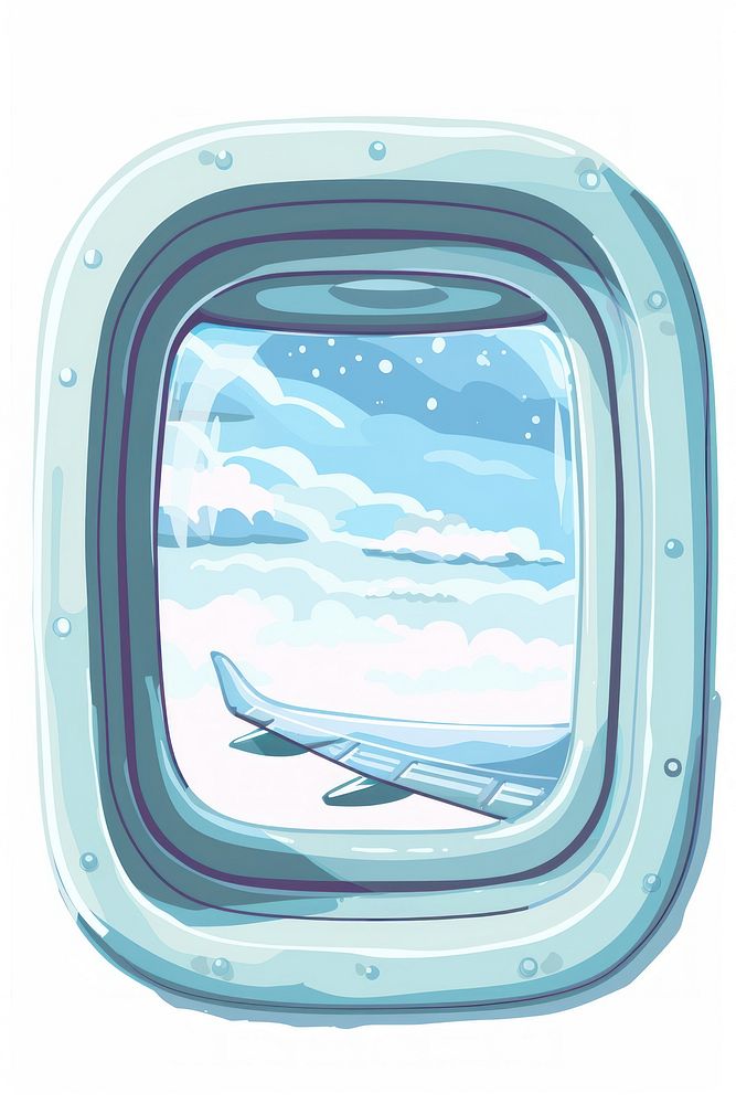 Window of plane porthole jacuzzi tub.