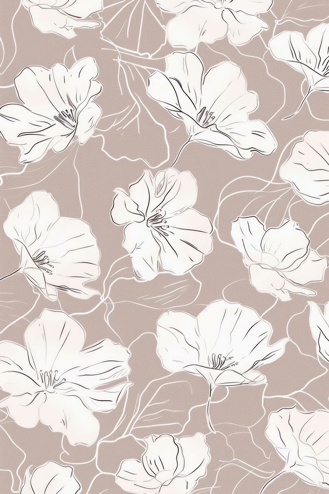 White flowers graphics pattern blossom.