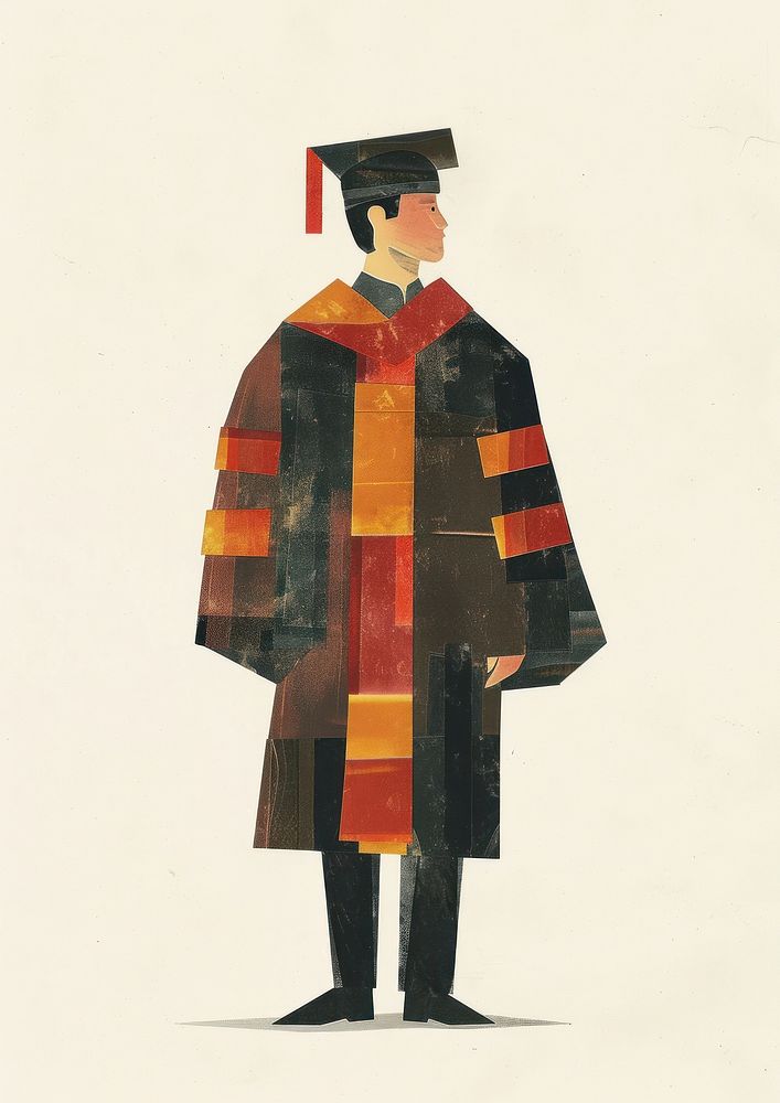 Graduation man clothing apparel.
