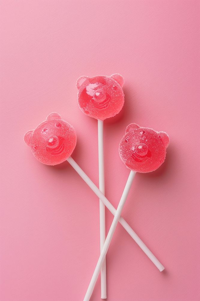 Bear lollipop confectionery sweets candy.