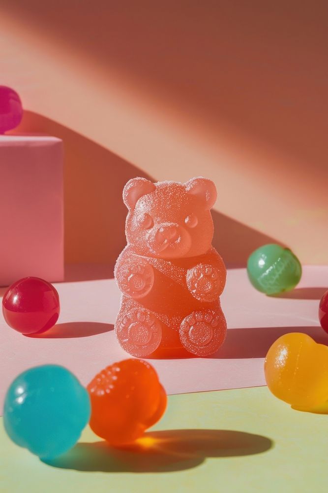 Candy in bear shape confectionery sweets jelly.