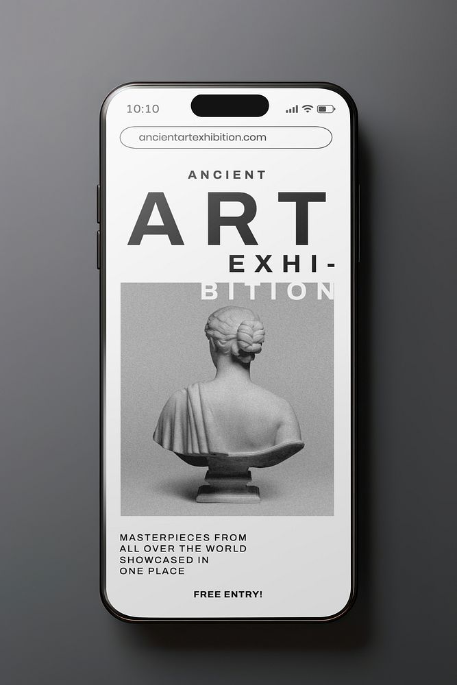 phone screen art exhibition website | Free Photo - rawpixel