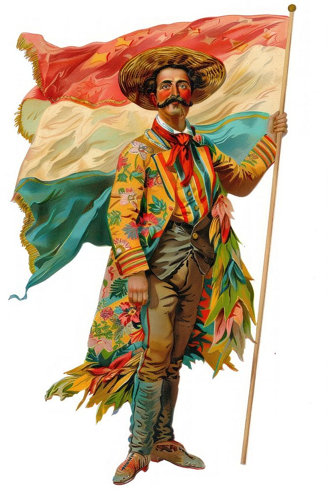 A festa junina man painting art clothing.