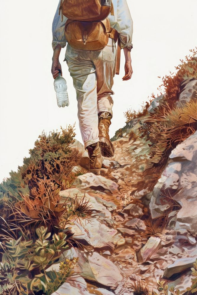 A Hong Kong person hiking nature man.