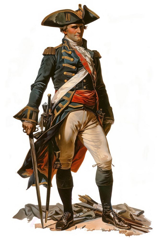 Napoleon sword man clothing.
