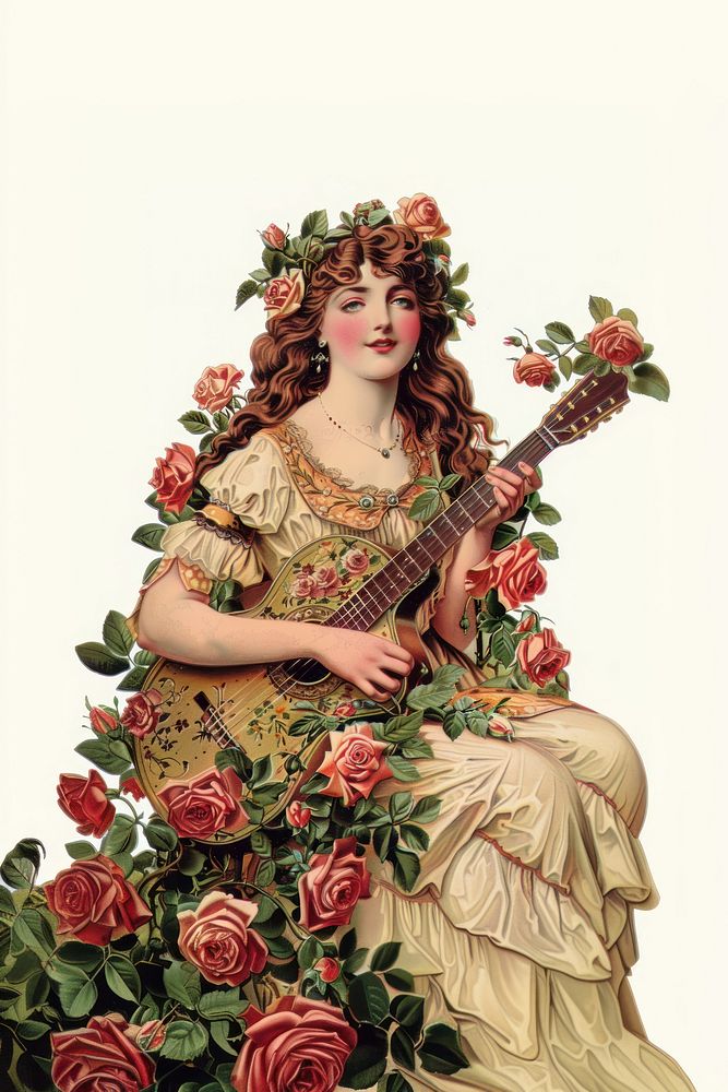 The midsummer painting flower guitar.