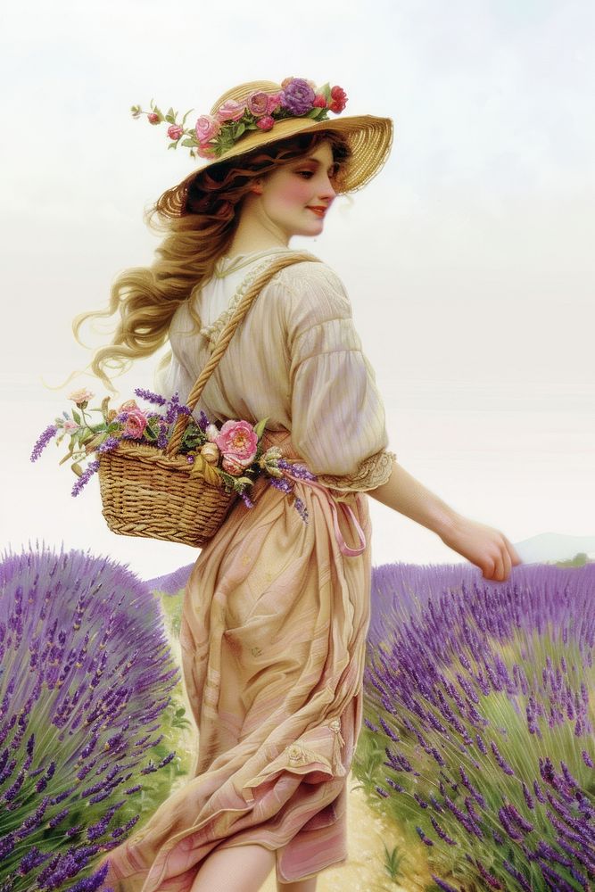 The midsummer lavender flower hat.