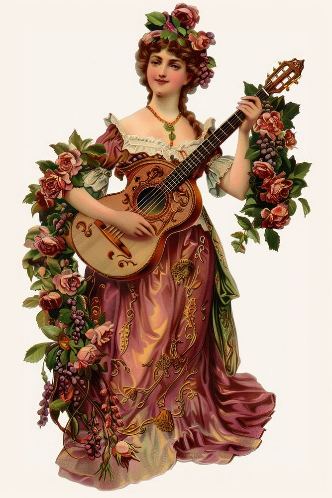 The midsummer guitar woman accessories.