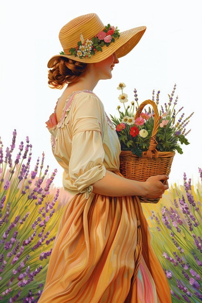 The midsummer flower woman hat.