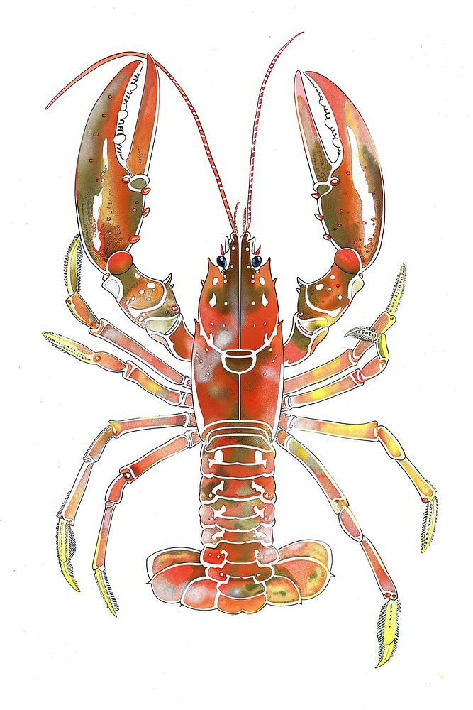 Lobster invertebrate seafood crawdad.