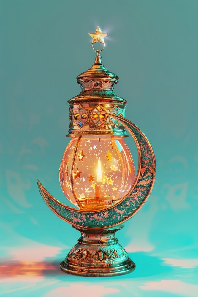 Islamic New Year lamp chandelier lantern dessert.