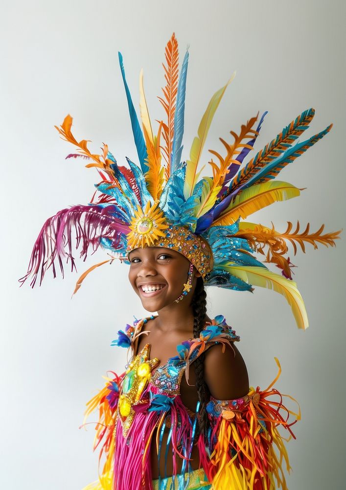 Latina Caribbean girl parade carnival person.