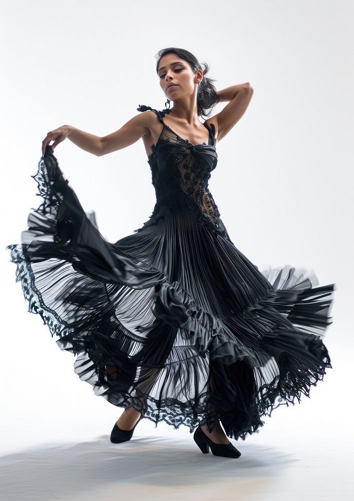 Latina Argentinian woman dance dress recreation.