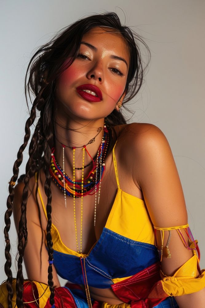 Latina Colombian woman jewelry adult photo.