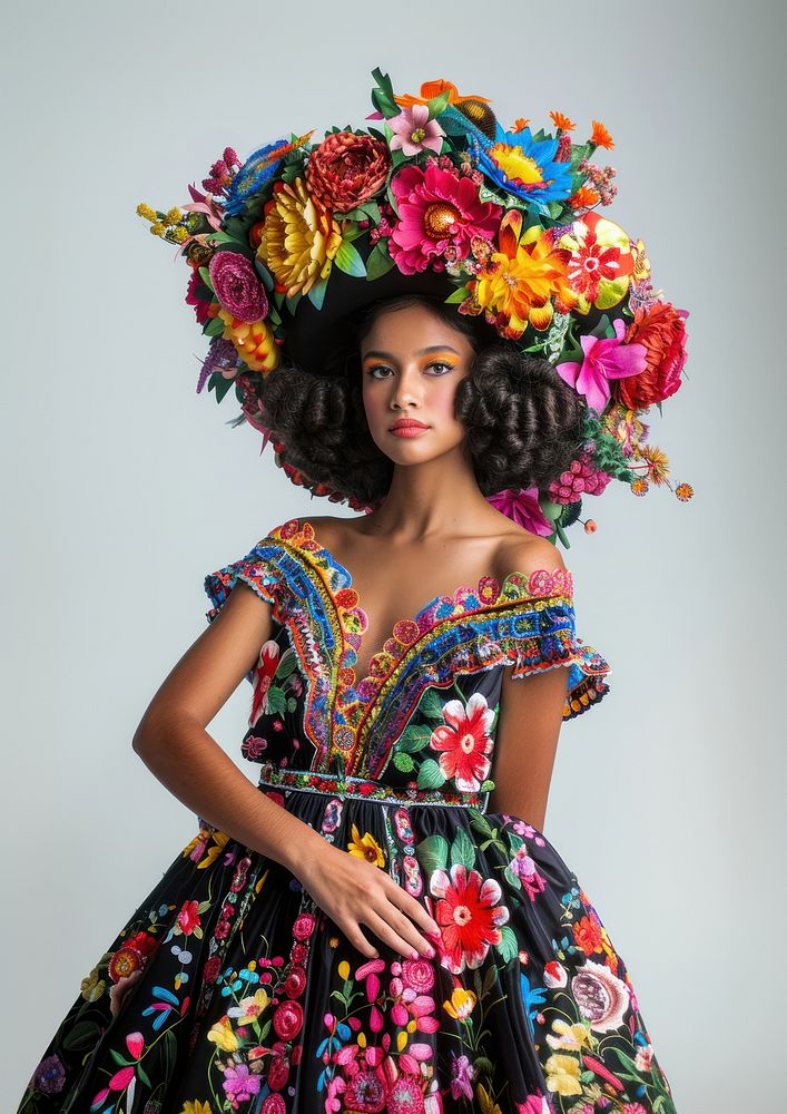 The Latina Colombian woman pattern photo photography.