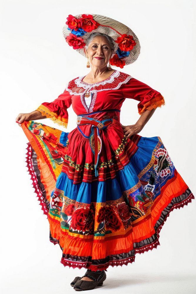 Latina Mexican woman recreation clothing apparel.