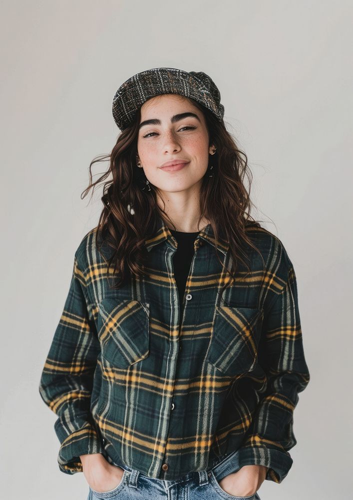 A plaid flannel shirt photo photography portrait.