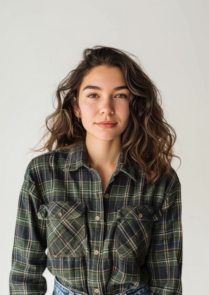 A plaid flannel shirt photo photography portrait.