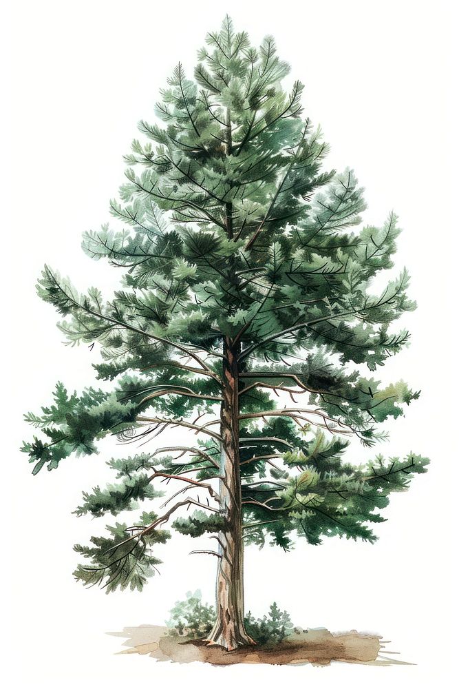 Pine tree conifer plant abies.