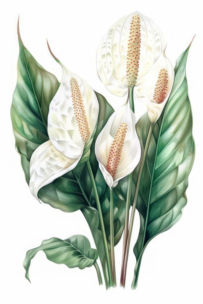 Spadix flower anthurium blossom araceae.