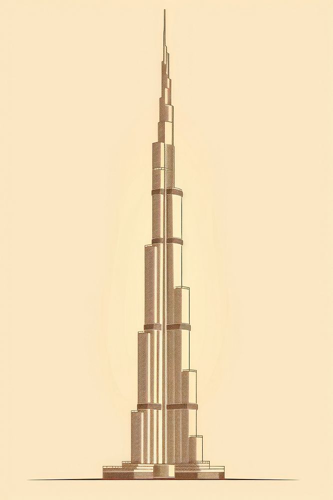 Burj khalifa in dubai architecture skyscraper building.