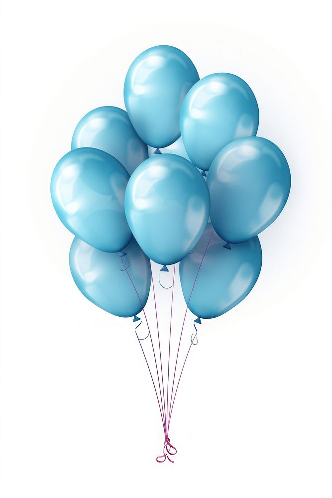 Bule balloons.