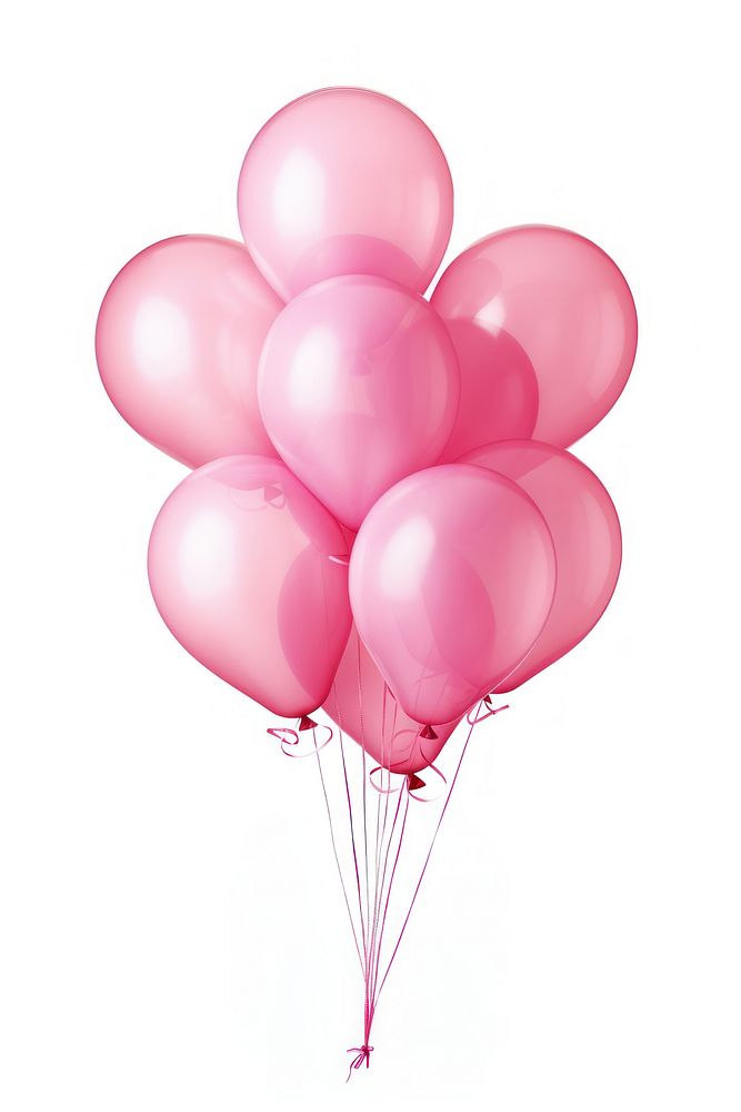 Pink balloons.